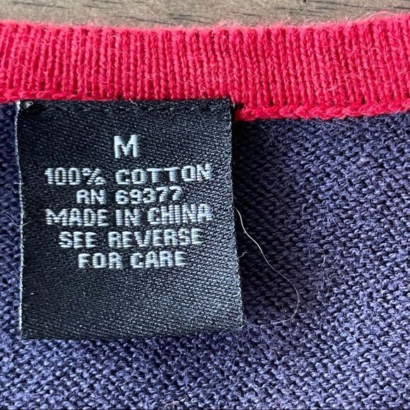 Crystal-Kobe 100% Cotton Stars and Stripes Sleeveless Sweater - Medium - Picture 3 of 6